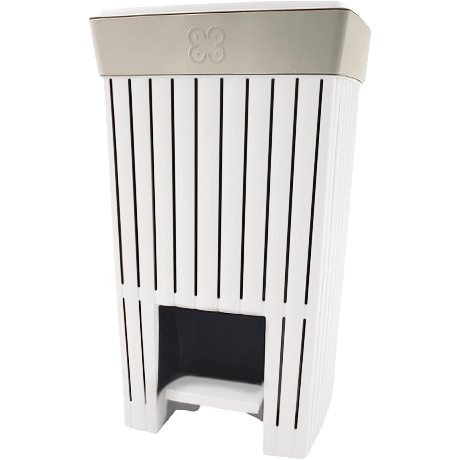 ECOPLAST - Pattumiera ecologica Linea Doga bianca 20 litri - h45x30x26 cm
